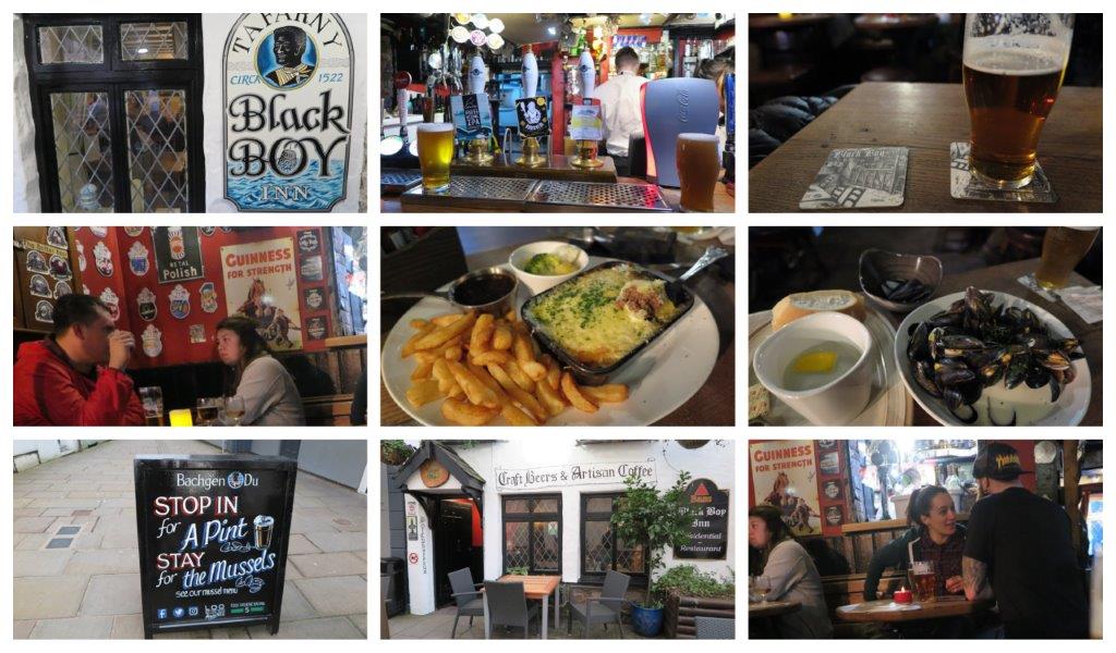 Pub Black boy Caernarfon Wales Gales Galles