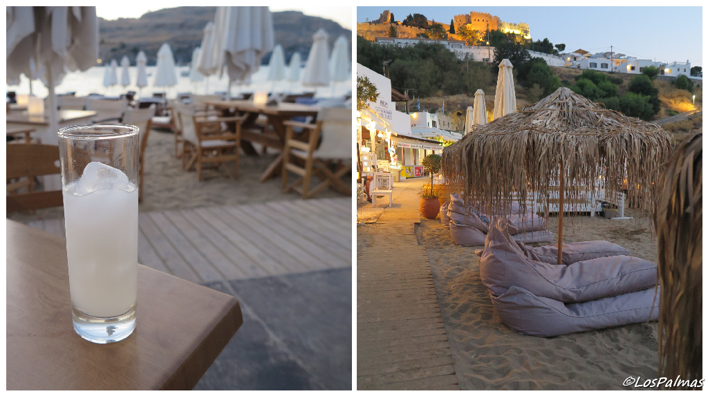 Pallas Beach Tavern, comer en Lindos Rodas Grecia