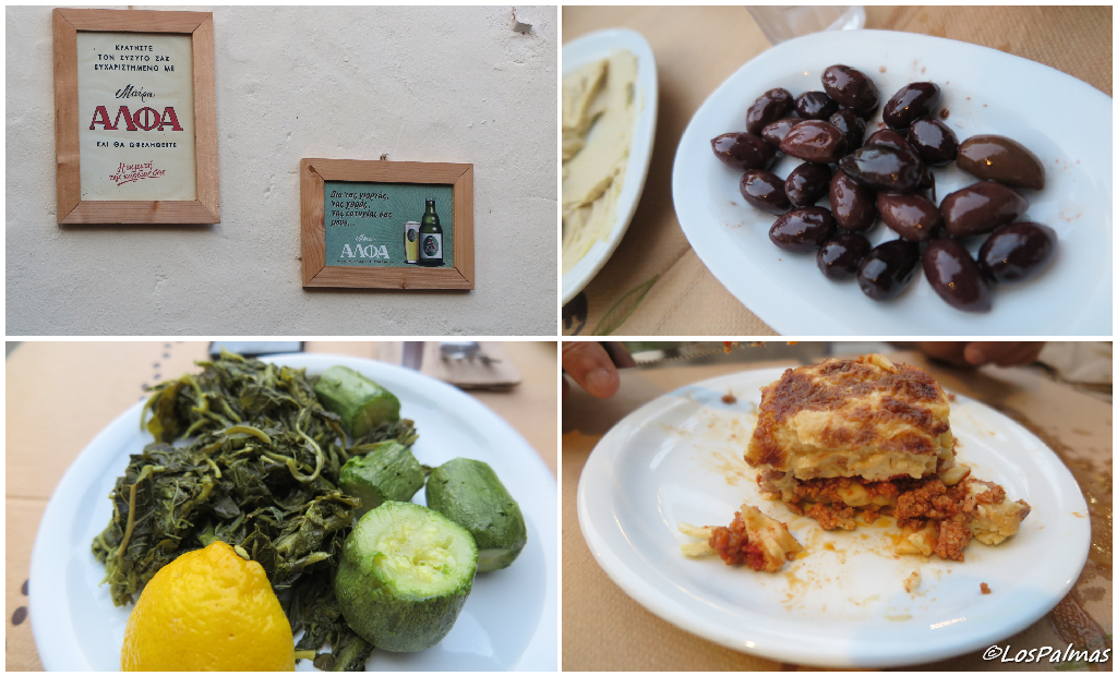  Taverna Platanos comer en  Rodas Grecia Taberna eat mangiare Rodi