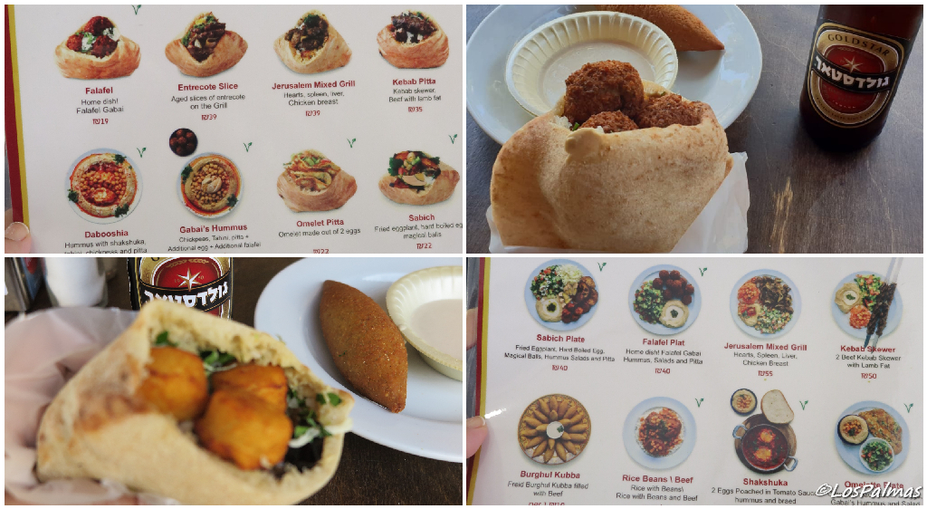 comer y beber en Tel Aviv Falafel Sabich