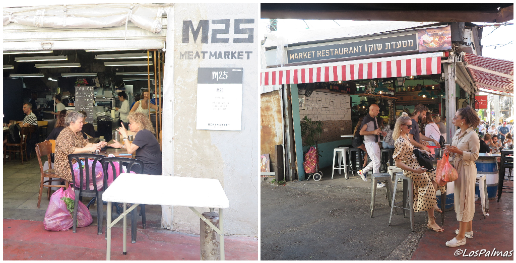 Tel Aviv Mercado Carmel puestos bares