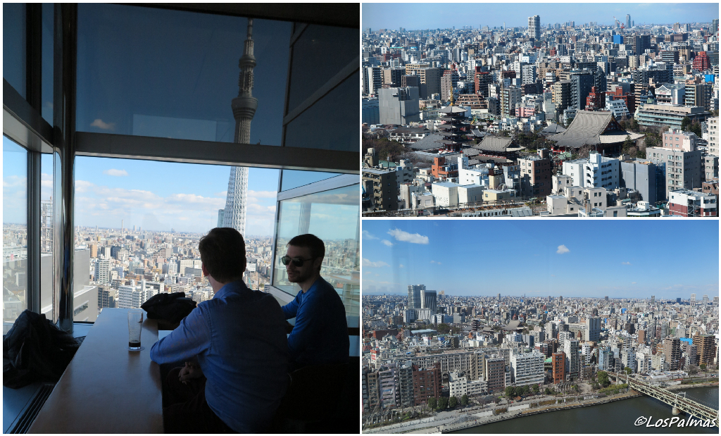 asahi beer hall cervezas con Tokio a tus pies
