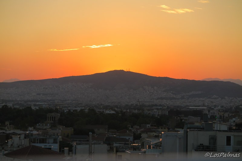 Sunset - Tramonto - Atardecer en Atenas - Atene - Athens desde Hotel Central