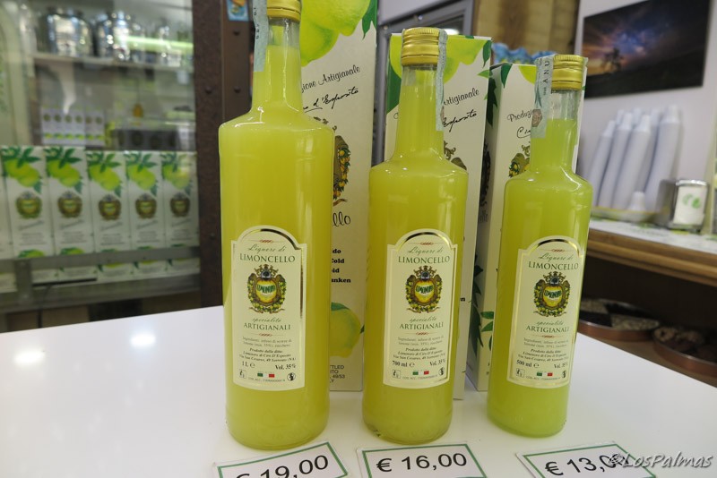Limoncello en Sorrento