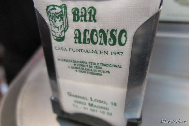 Cervecería Bar Alonso Madrid