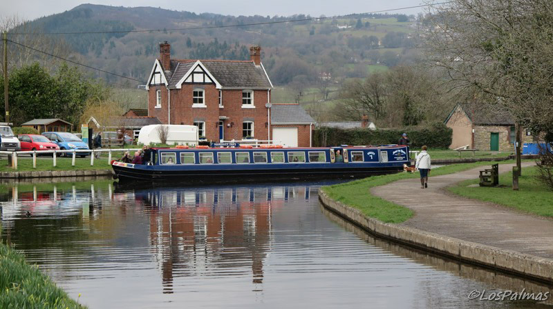 Pontcysyllte canal cerca de Llangollen Gales