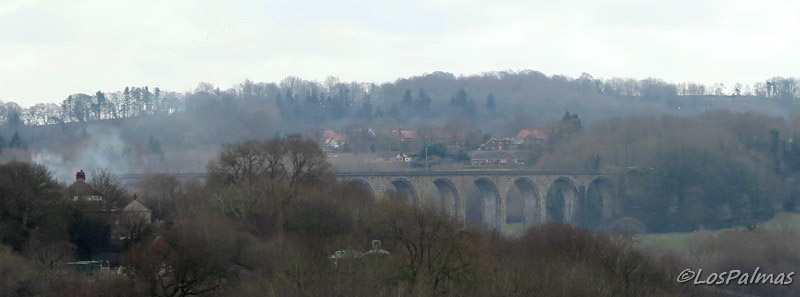El acueducto navegable de Pontcysyllte, cerca de Llangollen