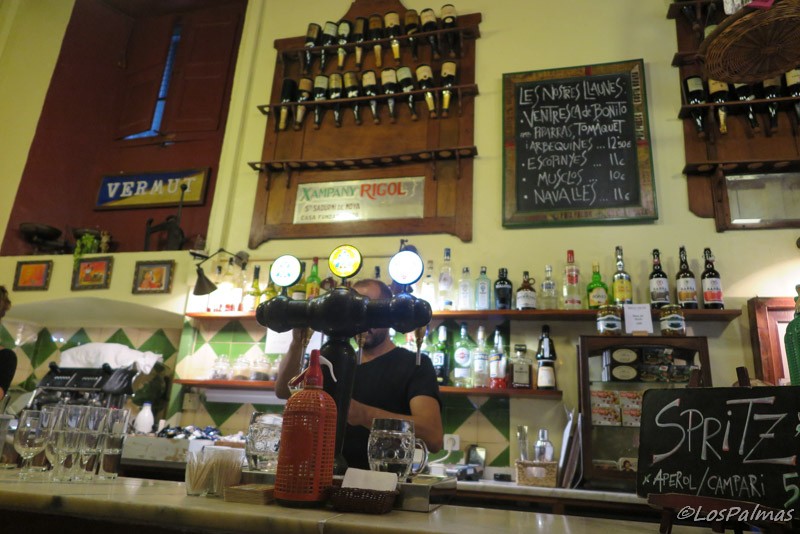 Barra de Bodega la Palma en Barcelona
