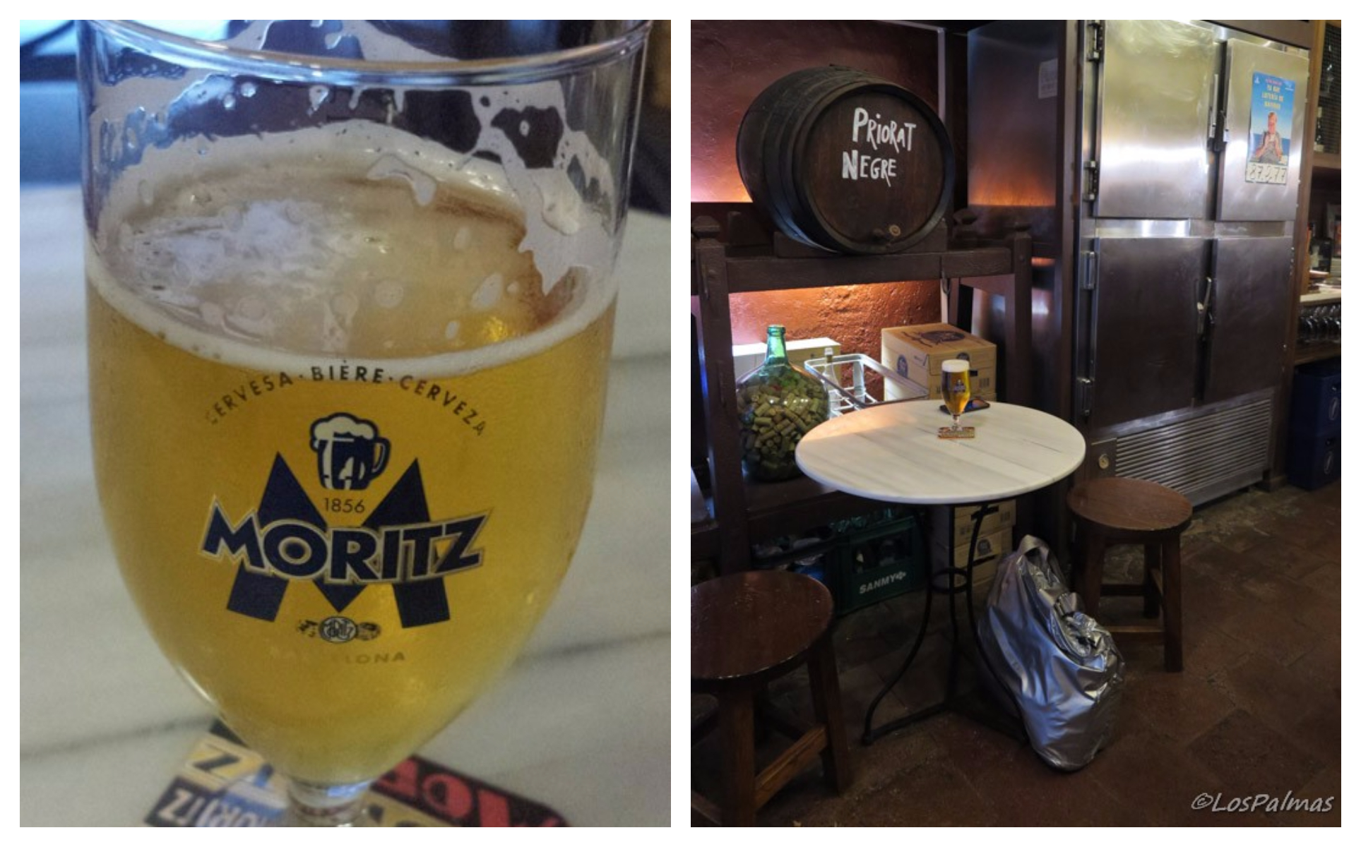 Cerveza Moritz en Bodega La Palma