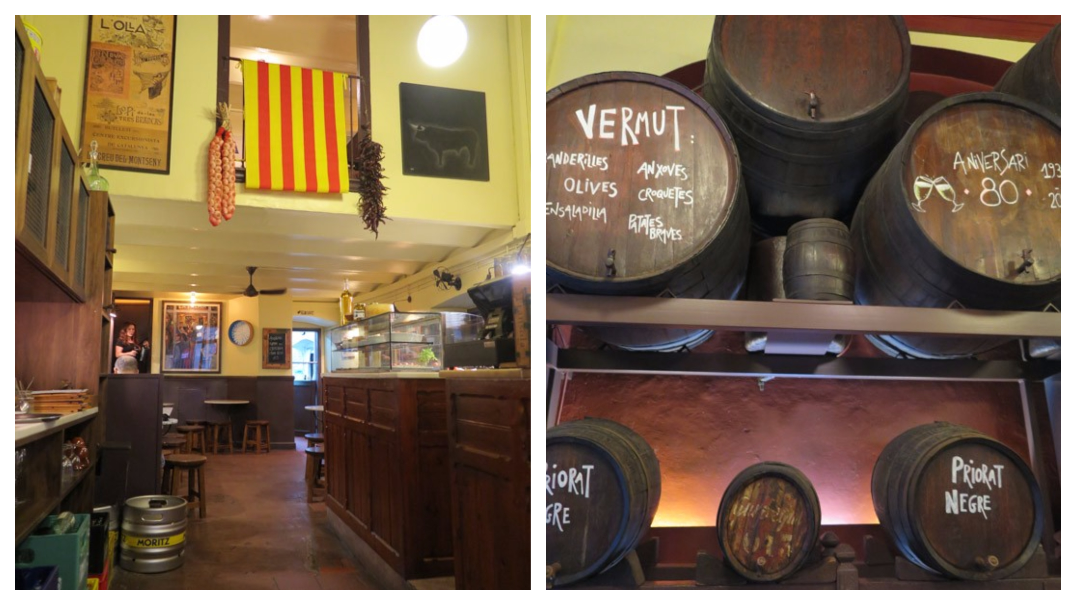 Interior Bodega La Palma de Barcelona