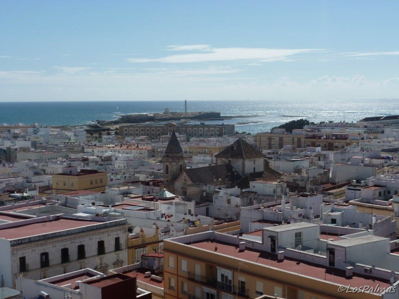 Vista de Cádiz desde Tavira