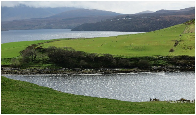 Paesaggio dell'isola di Skye in Scozia