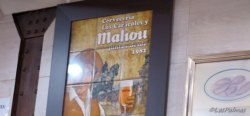 Mahou en Los Caracoles de calle Toledo en Madrid españa Spagna Spain