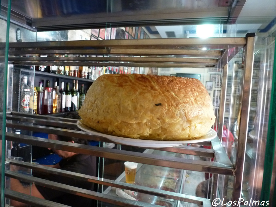 Spanish omelette: eggs and potatoes