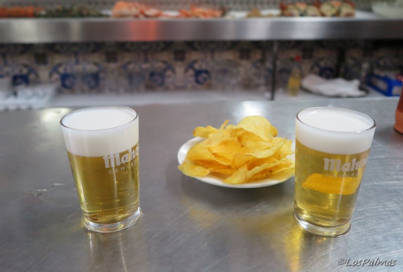 Cañas en El Cantábrico de Madrid