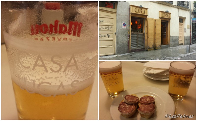 cañas mahou en casa lucas