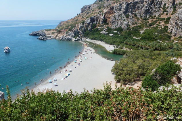 Playa de Preveli, en Creta, Grecia - Crete -Greece