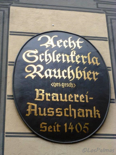 Una de las cervecerías históricas de Bamberg. Baviera.